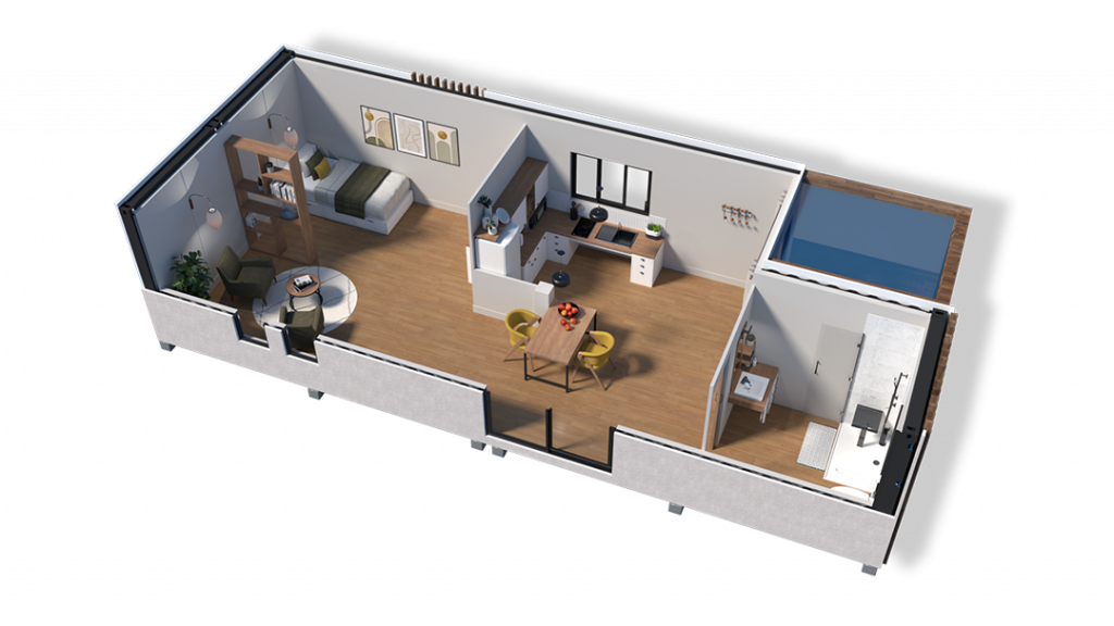 Creatybox_particulier_container_PMR_2x40pieds_plan_1